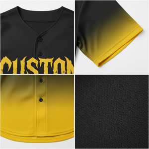 New Arriver Unisex Kids Vintage Toddler Custom Made Black and Gold <b>Baseball</b> Jersey - Product Image 6