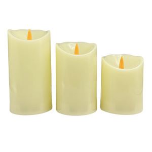 Bougie sans flamme rechargeable TOOWIN, best-seller, avec mèche à lumière vacillante, bougie LED en plastique ou en cire de paraffine véritable - Product Image 1