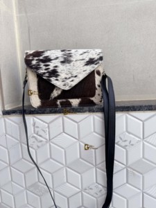 Sac à bandoulière en cuir véritable de vachette, fourrure, élégant, nouvelle arrivée, sac à main, fourrure de vache, bohème, sac multi-usages pour femmes - Product Image 4