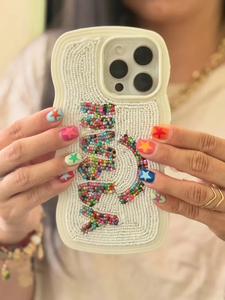 Funda de Teléfono Bohemia Rosa con Cuentas y Decoración de Borlas para Teléfonos Móviles - Product Image 4