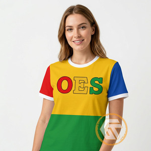 T-shirt décontracté d'été pour femme GREEK TREASURES, col en V, manches courtes, écologique, respirant, en jersey 100 % coton, vente en gros - Product Image 3