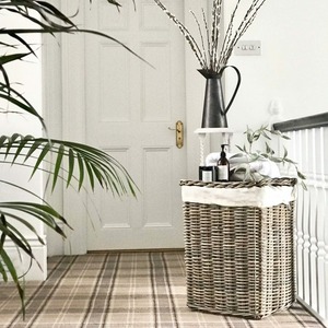 Juego de 2 Cestas de Lavandería Ovaladas de Ratán Ecológico Artex Green Earth, Cestas de Almacenamiento Hechas a Mano, Ratán Natural, Modernas y Multifuncionales - Product Image 6