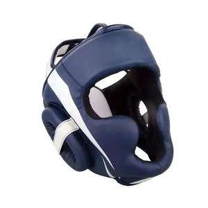 Protectores de Cabeza para Boxeo al Por Mayor, Protección Facial Completa, Protectores de Cabeza Personalizados, Casco de Boxeo de Cuero Granulado de Color Liso - Product Image 5