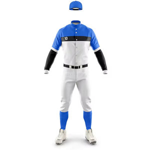 ชุดเบสบอลคุณภาพสูง ดีไซน์โดดเด่น ผลิตจากโพลีเอสเตอร์ 100% ขายส่งเสื้อผ้ากีฬายอดนิยม ชุดเบสบอล - Product Image 2
