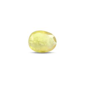 Natural Yellow Sapphire 3.6 Carat Oval Cut Loose Gemstone for Fine Jewelry - Product Image 2
