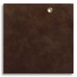 Brown Solid Color Genuine Cowhide <b>Leather</b> Sheet with Metal Grommet for Craft Use Customizable Designs Finest Quality For Sale - Product Image 1