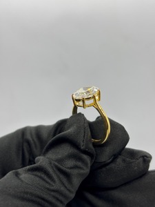 Anillo de Diamantes con Corte Ovalado de Diseño Nuevo, Diamantes Creados en Laboratorio, en Oro Amarillo de 14K, con Certificado IGI y Claridad VVS, para Mujer - Product Image 5