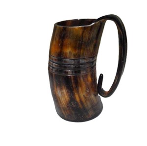 Retro Vintage Buffalo Horn Mug For Party Event Traditional Handmade Viking Beer Mug Rustic Tankard <b>Drinkware</b> Cup Bar <b>Accessory</b> - Product Image 1