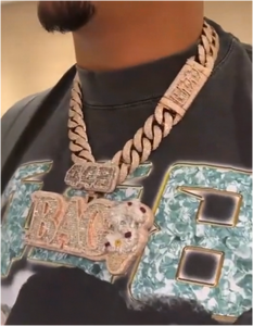 Colgante de Letra Personalizado con Moissanita y Diamantes, Estilo Hip Hop, Plata de Ley 925 - Product Image 4