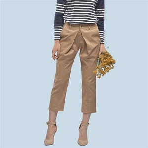Pantalon confortable en coton élégant et formel pour femmes ODM - Product Image 1