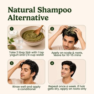 Poudre de Sidr 100% Pure, Meilleure Vente, Qualité Cosmétique Naturelle, Herbe Médicinale, 200g – Poudre de Feuilles de Sidr Favorisant la Croissance des Cheveux et l'Amélioration de la Peau - Product Image 3