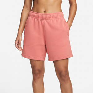 Shorts de survêtement en molleton pour femmes, taille haute, décontractés, 100 % coton, pour l'entraînement hivernal, la gym et le fitness - Product Image 1