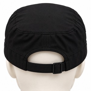 Casquettes de baseball Della à 5 panneaux, noires, avec logo brodé, unisexe, décontractées, ajustées, pour toutes les saisons, taille adulte 56-58 cm, logo imprimé - Product Image 3
