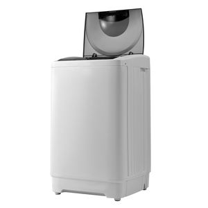 Portable 1.3 Cu.ft <b>Top</b>-<b>Load</b> <b>Washer</b> with LED Display Stainless Steel Drum 8 Wash Programs and 6 Adjustable Wash Cycles - Product Image 5