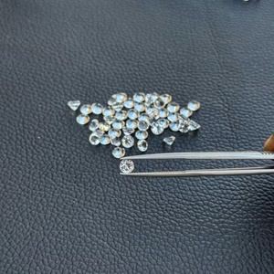 Cuarzo Natural de 3.5mm, Cristal Facetado, Corte Brillante Redondo, Buen Brillo, Cuarzo Blanco, Gema Suelta, para Fabricantes de Joyería - Product Image 3