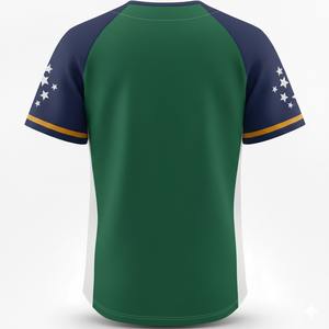 Camiseta de Béisbol para Hombre, Sublimada, de Alta Calidad, con Logotipo Personalizado, a la Moda - Product Image 2