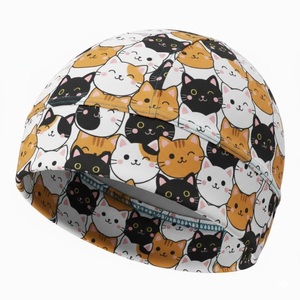 Casquettes de cyclisme élastiques personnalisées, casquettes de vélo en maille sublimée, bonnets doublés satin, logo personnalisé, ski en plein air - Product Image 1
