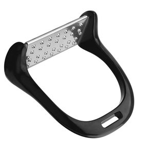 Estribos de acero inoxidable VALNERO INTERNATIONAL VI-HRS-010 al por mayor, con mango recubierto de negro, estilo inglés, OEM personalizado - Product Image 3