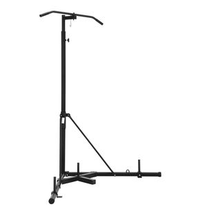 2 in 1 Heavy-Duty Steel Workout Equipment Adjustable Punching Bag <b>Stand</b> with Pull Bar for <b>Boxing</b> Training Punching Bag <b>Stand</b> - Product Image 1