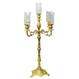 Candelabro de Alta Calidad para Decoración del Hogar, Lujoso, Color Negro Completo, 5 Brazos, Centro de Mesa para Bodas, Adorno para el Hogar - Product Image 3