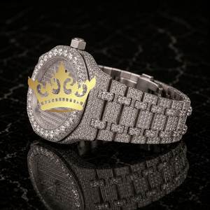 Reloj de Lujo para Hombre con Diamantes Moissanite, Completamente Adornado con Piedras VVS, Reloj de Pulsera - Product Image 3