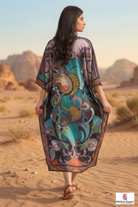 Women Printed <b>Kaftan</b> Dress Premium Quality Loose Fit Soft Fabric <b>Summer</b> Beach Wear Elegant Design Wholesale Supply - Product Image 6