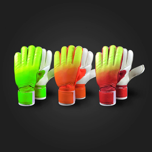 High-Quality Soccer Goalie <b>Gloves</b> Gradient Structure Design, Durable PU & <b>Latex</b> Palm, Thickened Goalkeeper <b>Gloves</b> - Product Image 1
