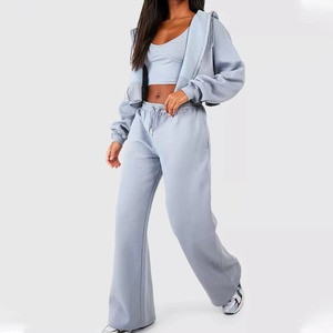 Custom OEM Plus Size Oversized Piping Two Piece Women's Tracksuits Breathable Sports & Activewear women tracksuit - Product Image 2