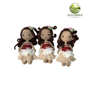 Poupée amigurumi au crochet faite à la main, personnage de dessin animé, jouet en fil de coton doux, cadeau pour enfants, décoration de chambre d'enfant - Product Image 6