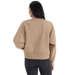 เสื้อสเวตเชิ้ตผู้หญิง แขนยาว คอกลม ผ้าฟลีซ ทรงหลวม สไตล์ลำลอง สตรีทแวร์ พร้อมปลายแขนแบบริบ - Product Image 2