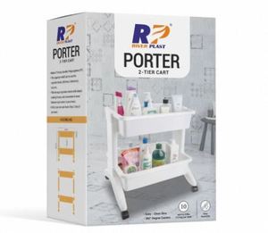 Modern Plastic Shelving <b>Rack</b> With Wheel Organizer Stand Multipurpose Plastic <b>Rack</b> <b>Storage</b> Shelf Unit - Product Image 2