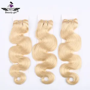 Ready To Ship High Quality Unprocessed Human Hair Body Wave Raw Virgin Brazilian 613 Blonde Hair Bundles