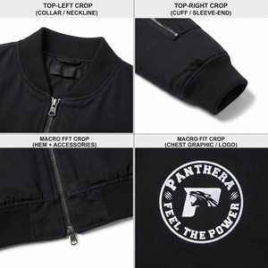 Schwergewichtige 350GSM Baumwoll-Canvas Wendbare Bomberjacke Streetwear MA-1 Fliegerjacke OEM - Product Image 4