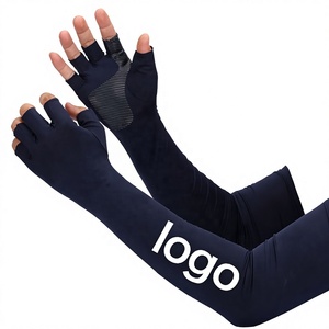 SPARKWELL INDUSTRIES Manches de protection unisexe anti-UV à séchage rapide en nylon/coton avec logo personnalisé imprimé par transfert thermique et ourlet inférieur foncé pour le cyclisme - Product Image 4