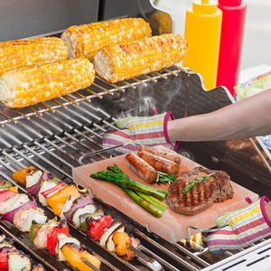 ชั้นวางบาร์บีคิวงานฝีมือดีไซน์ใหม่ ถาดใส่เกลือคริสตัล ถาดเกลือหิมาลัย ถาดเหล็ก ขนาดสั่งทำได้ สำหรับตกแต่งในช่วงเทศกาล - Product Image 6