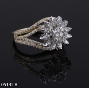 แหวนเพชรชุบทอง 14K ยี่ห้อ Imperial DVINS JEWELS เพชร VVS ทรงบริลเลียนท์ ผลิตในห้องปฏิบัติการ รับรองโดย IGI ของขวัญสำหรับผู้หญิง สำหรับงานหมั้นและงานแต่งงาน น้ำหนัก 2-5 กรัม - Product Image 4