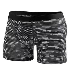 Boxer en coton de style décontracté moderne pour homme, tissu extensible, toucher doux, coupe confortable, sous-vêtements pour un usage quotidien - Product Image 1