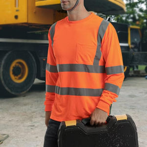 Camisetas de Seguridad Reflectantes para Construcción, Camisetas de Trabajo de Alta Visibilidad para Hombre, Camisetas de Manga Larga con Logotipo Personalizado - Product Image 5