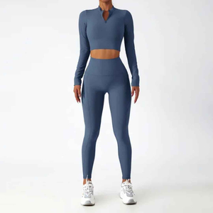Conjunto de Yoga Personalizado con Logotipo en Tallas Grandes para Diferentes Colores, Nuevo Diseño de Última Moda para Mujer, Conjunto de Yoga para Venta al Por Mayor - Product Image 3