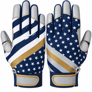 Gants de frappe de baseball et de softball professionnels en cuir unisexe personnalisés toutes couleurs de haute qualité – Dernier design - Product Image 6