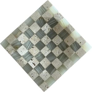 Plateau carré en onyx multi-pierres, plateau de service décoratif en pierre naturelle, plateau en onyx de luxe fait main, fournisseur en gros - Product Image 1