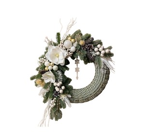 Elegant Wreath Tabletop Sphere Rattan Decorate Christmas <b>Tree</b> <b>Ornament</b> Eco Friendly Holiday Best Choice Trend Model Series - Product Image 1
