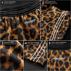 Pantalon de survêtement ample imprimé léopard personnalisé, style streetwear, avec bande latérale, coupe large, unisexe, hip-hop, surdimensionné 2026 - Product Image 5
