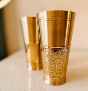 Verre cylindrique en laiton personnalisé au design classique – Article durable pour la verrerie et la vaisselle - Product Image 6