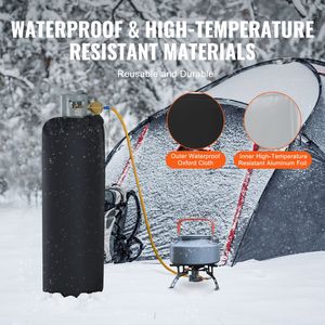Chauffe-bouteille de gaz isolé de type bande avec thermostat interne fixe, 280W, pour réservoirs de propane de 100 lb, température maximale 90°F - Product Image 5