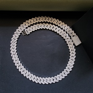 Cadena Cubana de 16MM con Diseño Adorable para Joyería Hip Hop, Plata de Ley 925 con Diamante Cultivado en Laboratorio, Regalo Unisex para Todos los Amantes de la Cultura Cubana - Product Image 2