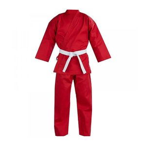 Uniforme de Taekwondo Blanco con Pantalones Negros y Cinturón Blanco, Unisex para Adultos, Ropa de Artes Marciales - Product Image 4