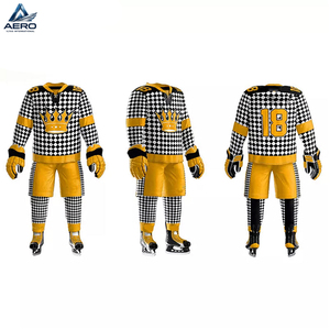 Conjunto de Jersey y Pantalones de Hockey sobre Hielo Personalizados de Alta Calidad, Uniforme de Equipo Profesional Duradero, Diseño y Logotipo Personalizados - Product Image 1