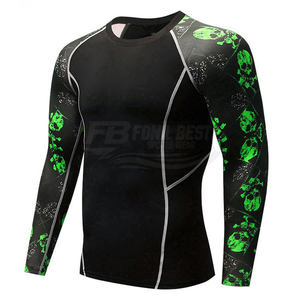 เสื้อแรชการ์ดว่ายน้ำผู้ชาย ระบายอากาศได้ดี ปี 2026 พร้อมโลโก้ด้านหน้า ป้องกันแสงแดด พิมพ์ลาย  ขั้นต่ำในการสั่งซื้อน้อย รับออกแบบตามสั่ง บริการ OEM - Product Image 2