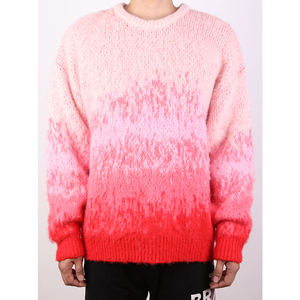 เสื้อสเวตเตอร์ขนโมแฮร์ผู้ชายแบบสั่งทำพิเศษ (OEM & ODM) แขนยาว ถักนิตติ้ง คอวี ขนฟู สำหรับผู้ชาย - Product Image 5